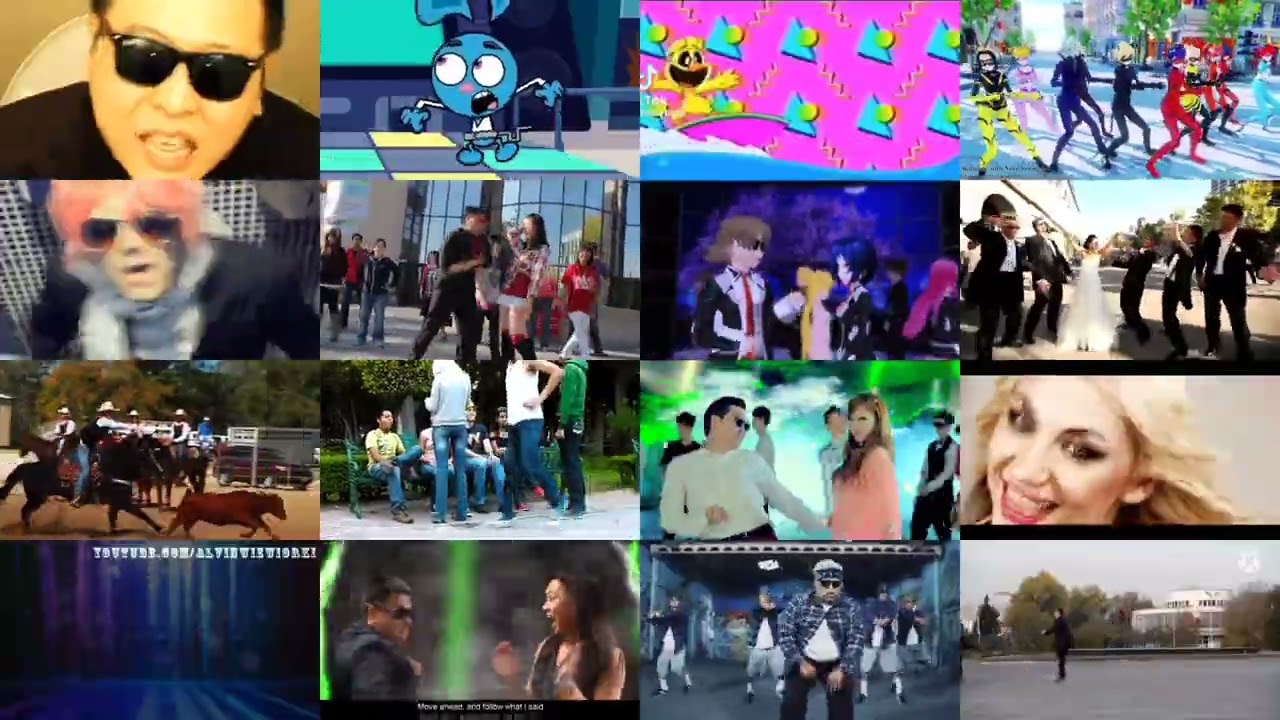 Gangnam Style 16 Parody Mashup