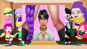 KPop Demon Hunters React To Themselves / TikToks + Memes / Huntrix & Saja Boys / Gacha React