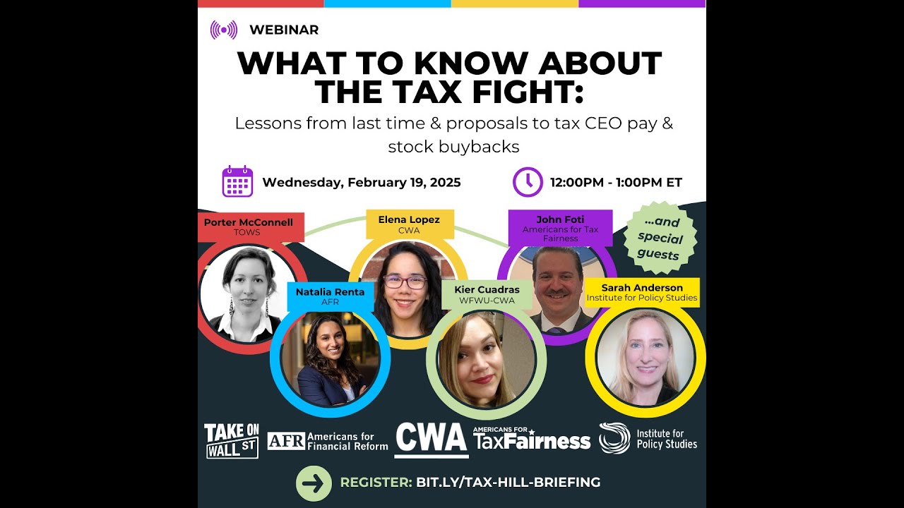 WHAT TO KNOW ABOUT THE TAX FIGHT: Taxing CEO pay & stock buybacks - YouTube