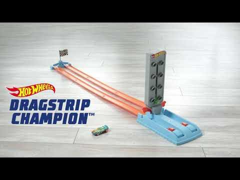 Pista corrida campeonato Dragstrip Champ carro Hot Wheels