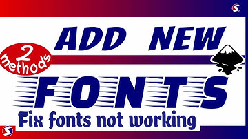How to download and install new fonts in inkscape | How to fix fonts not working in inkscape