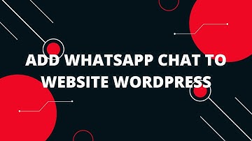 Add whatsapp chat to website wordpress | WordPress Whatsapp Chat plugin
