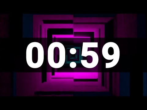 59 Second Timer with Cool Upbeat Music for Kids, Chill Instrumental Countdown