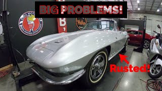 We find HUGE ISSUES under this classic corvette!