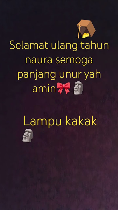 selamat yah