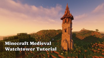 How to build a Medieval Watch Tower | Minecraft Tutorial