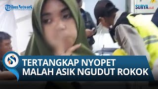 VIRAL! Copet Berjilbab Tertangkap di Masjid Al Jabbar, Masih Sempat Ngerokok Dihadapan Petugas