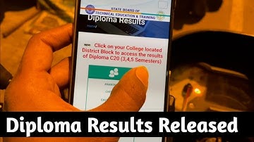 Ap Diploma results released now | check your results here
