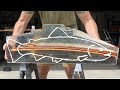 Carving a giant block of epoxy  wood