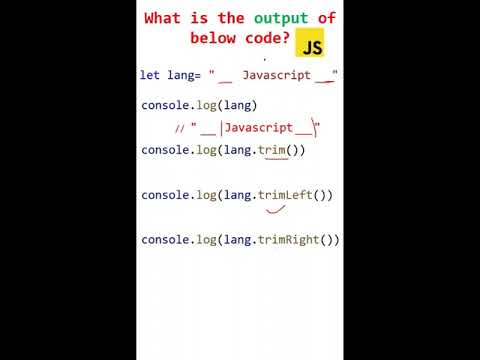 trim method in javascript | strings in  javascript | javascript tutorials for beginners #javascript