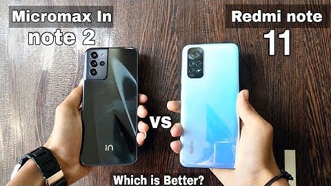 Micromax in note 2 vs Redmi note 11 Speed Test & Comparison | Don