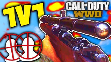 QUICKSCOPING 1V1 ON COD WW2