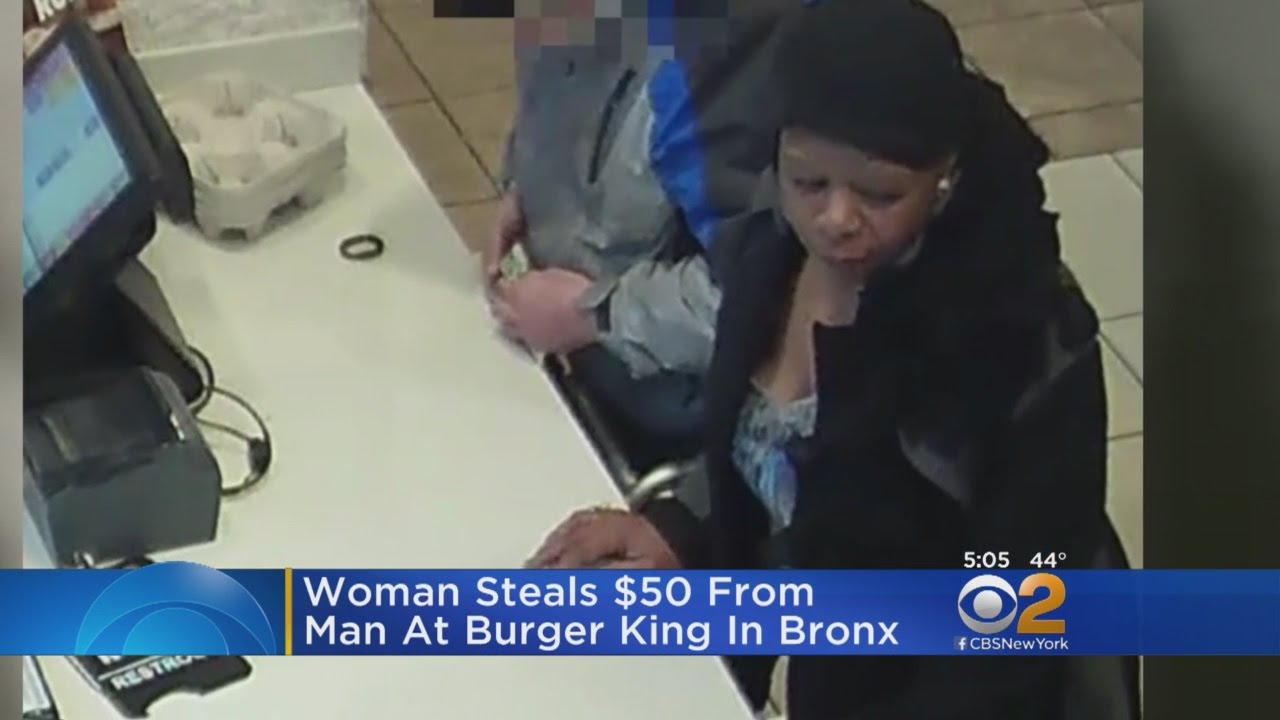 Theft At Burger King Caught On Camera - YouTube