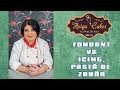 Fondant vs Icing vs Pasta de Zahar