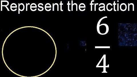 Represent 6/4 graphically . Graphic representation of fractions, graph