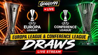 *LIVE* UEFA EUROPA & CONFERENCE LEAGUE FIXTURE DRAWS!!
