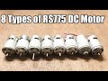 8 types of RS 775 DC 12-24V Motor, RPM, Current All Details