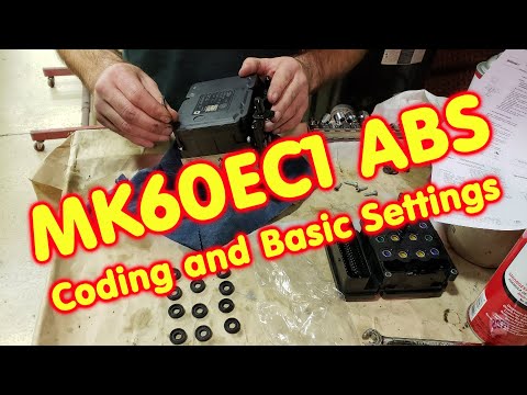 The MK60EC1 ABS Coding and Basic Settings