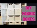 Fabric boxes with foam board Part 1