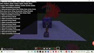 Instant armor stand removing (Minecraft Education Edition command tutorial).