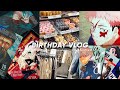 Birt.ay vlog mall shopping manga  anime merch record player unboxing watching jjk  more 