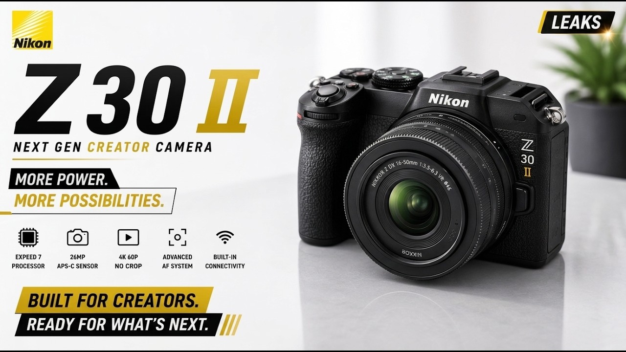 Nikon Z30 II Leaks: Detail EXPEED 7 Power Under $800? - YouTube