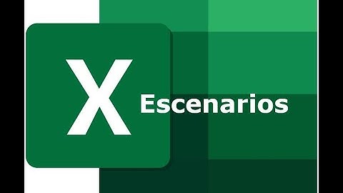 Excel. Píldoras Formativas: Escenarios