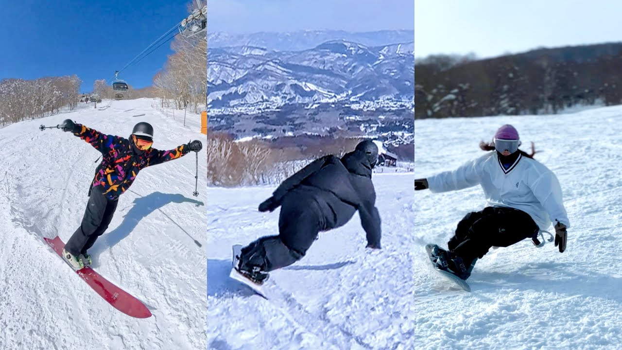 Ikenotaira Onsen Alpine Brick Ski Resort Pecan wins - YouTube