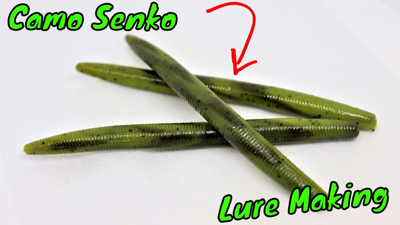 Making CAMO SWIRL Colored Senkos, Soft Plastics