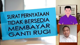 Surat Pernyataan Menolak Membayar Ganti Rugi @allepulchannel