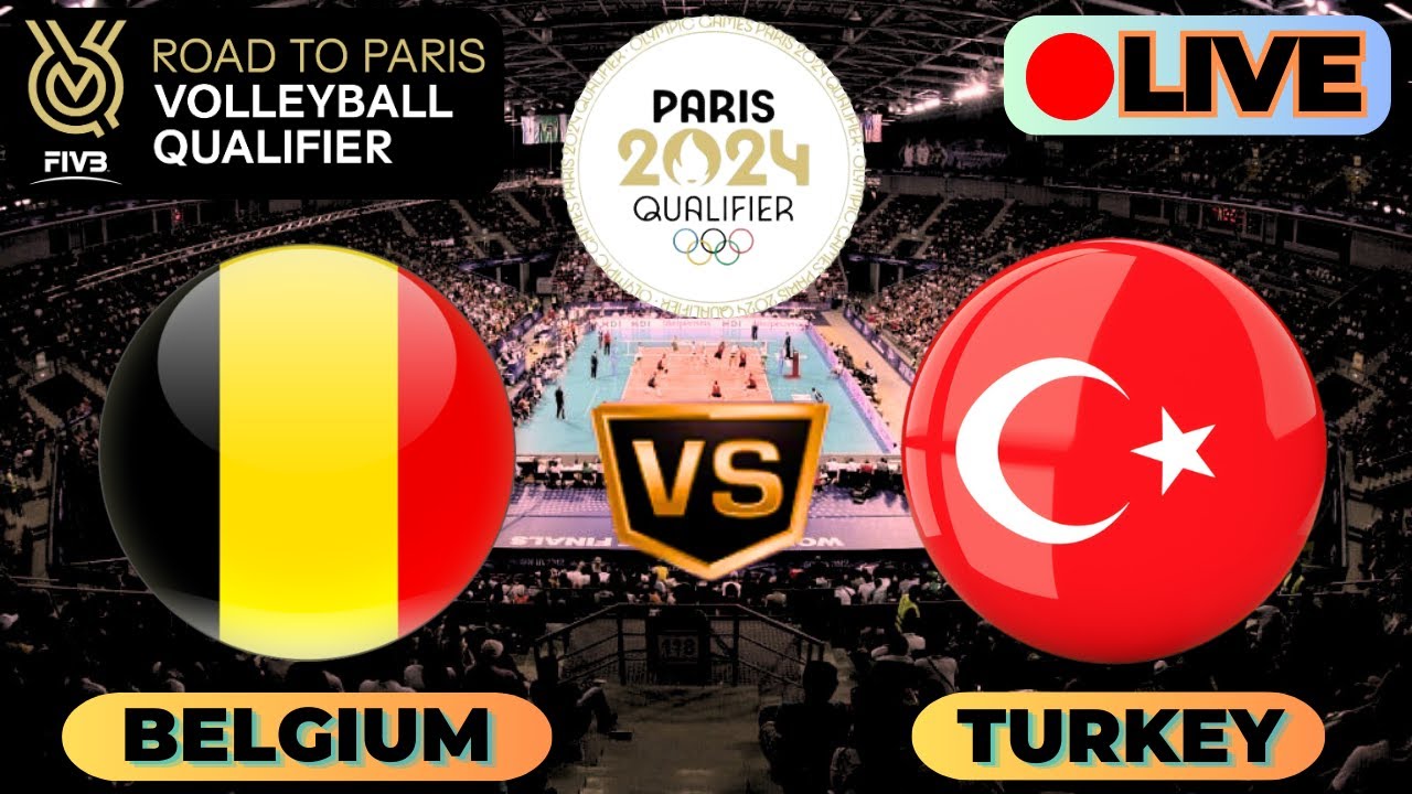 Turkey Vs Belgium Womens Volleyball Live FIVB Olympic Qualification 2023 Olympic Games Women
