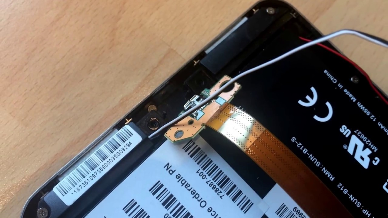 HP Slate 7 USB connector Reparatur / Repair