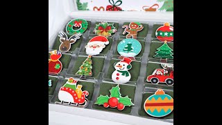 Handmade Christmas Chocolate Favors, Decorated Xmas Noel New Year Happy Holiday Chocolate Gift Boxes