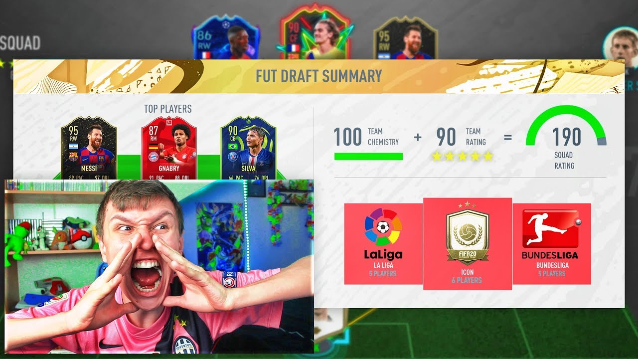 I GOT WORLDS FIRST 190 FUT DRAFT!! - (FIFA 20)