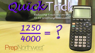Reduce fractions with TI-83 calculator