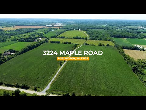 3224 Maple Road, Burlington, WI home video tour