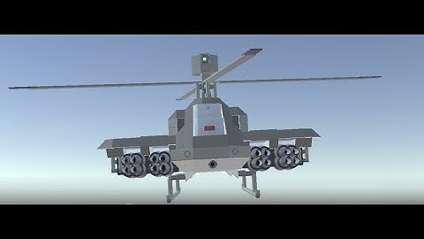 Air-to-ground capabilities of the advanced attack helicopter in Evertech Sandbox