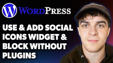 How to Use & Add Social Icons Widget and Block in Wordpress Without Plugins (Full 2025 Guide)