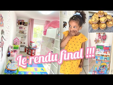 🌟CHAMBRE D&rsquo;ENFANT FILLE👧 REDECORATION🌟SA REACTION A LA DECOUVERTE DE SA CHAMBRE