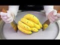 banana ice cream rolls street food - ايس كريم رول موز