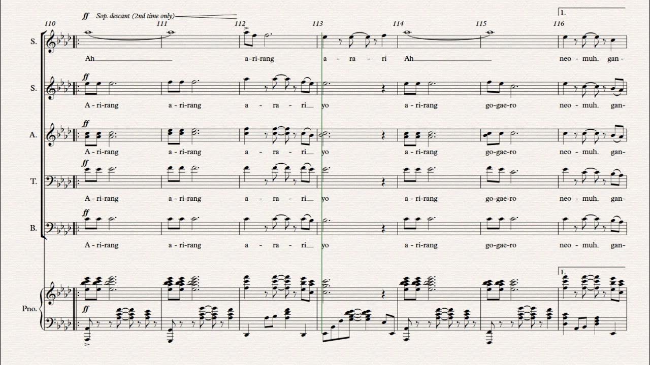 ARIRANG - arr. Hyo-Won Woo, Descant track ARIRANG - arr. Hyo-Won Woo, Descant track