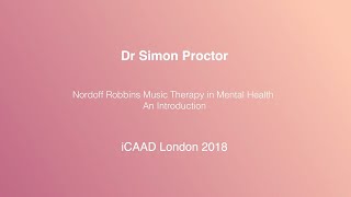 Music Therapy in Mental Health – An Introduction