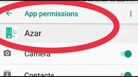 Fix Azar Problem Solve || And All Permission Allow Azar App in Xiaomi Redmi Note 5 Pro