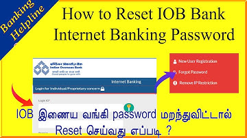 How to change Indian Overseas Bank Internet Banking Password Banking Helpline
