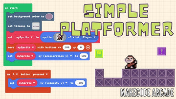 Simple Platformer in MakeCode Arcade