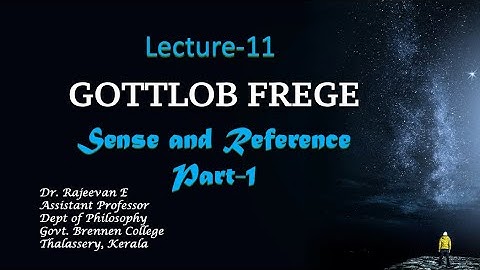MA Lecture 11:  Frege  