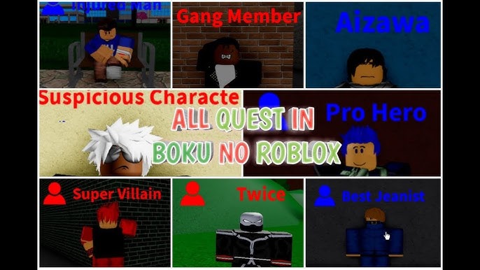 Jaedito Gaming Youtube - roblox boku no roblox remastered all villains