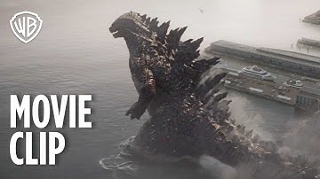 Godzilla | Returns Back to the Ocean | Movie Clip | Warner Bros. Entertainment