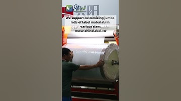We support customizing jumbo rolls of label materials invarious sizes #label #quality  #material