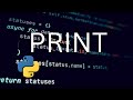 How to Print something to the screen in Python?